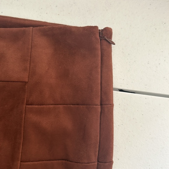 NWOT Sundance faux suede brown lux leggings - Picture 7 of 9